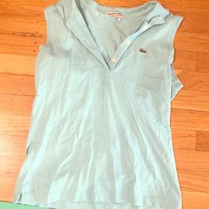 Lacoste Sleeveless Polo- Light Blue